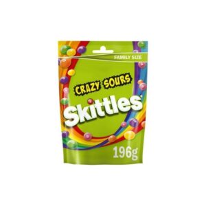 Skittles Crazy Sours Family Size Pouch 196G