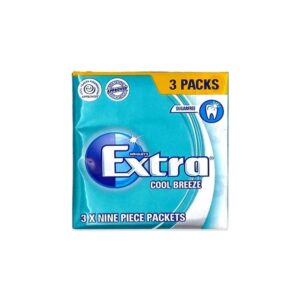 Extra Cool Breeze 3 Packs Sugar Chewing Gum 37.8G Free Chewing Gum 37.8G