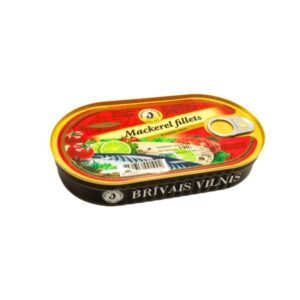 Brivais Vilnis Mackerel Fillets In Tomato Sauce 190G