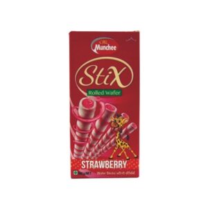 Munchee Stix Rolled Wafer Strawberry 100G