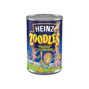 Heinz Zoodles Animal Shaped Pasta In Tomato Sauce 398Ml