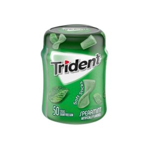 Trident Spearmint Gum Bottle 50P