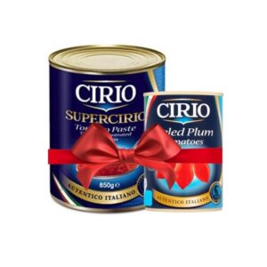 Cirio Tomato Paste 850G With Free Cirio Peeled Plum Tomatoes 400g Pack