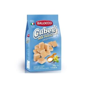 Balocco Cubes Milk Vanilla Wafer 250G