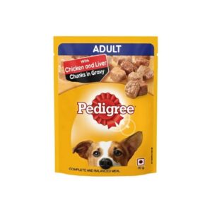 Pedigree With Chicken & Liver Chunks In Gravy (Adult Food) 70G