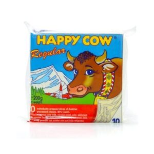 Happy Cow Regular Cheese Slices 200G
