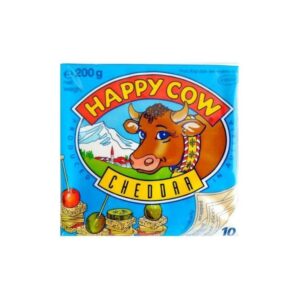 Happy Cow Cheddar Cheese Slices 200G