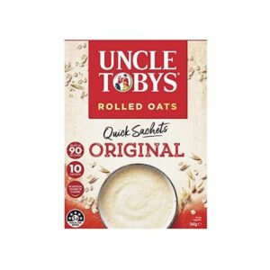 Uncle Tobys Rolled Oats Quick Sachets Original 340G