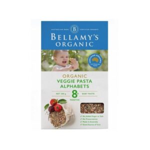 Bellamy’s Organic Veggie Pasta Alphabet 8M+ 200G