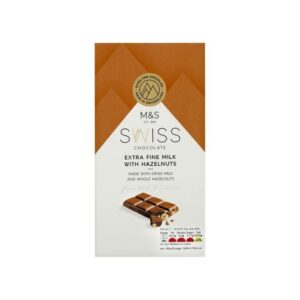 M&s Swiss Extra Fine Milk Chocolate Hazelnut 200G