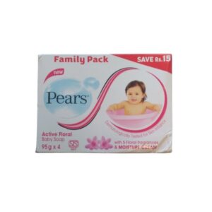 Pears Active Floral Baby Soap Family Pack 380G