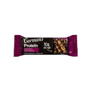 Carman’s Protein Dark Choc & Cranberry Bar 40G