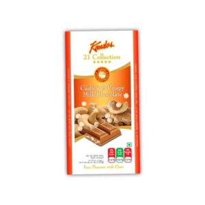Kandos 21 Five Star Cashew & Crispy Milk Chocolate 120G