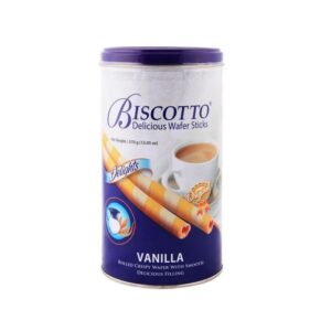 Biscotto Vanilla Rolled Crispy Wafer 370G