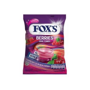 Fox’s Berries Oval Candy Raspberry & Black Cherry 125G