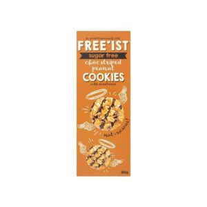 Freeist Sugar Free Choc Striped Peanut Cookies 150G