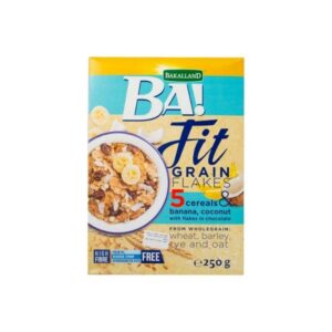 Bakalland Fit Grain Flakes Banana,Coconut& Choco Flakes 250G
