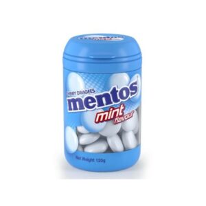 Mentos Mint Flavour Chewy Dragees 120G