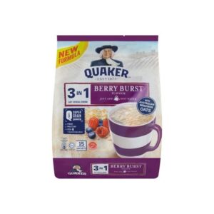 Quaker Berry Burst 3In1 Oat Cereal Drink 450G