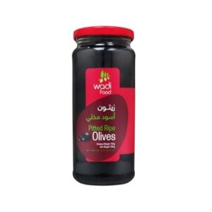 Wadi Foods Pitted Ripe Olives 340G