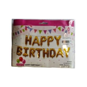 Happy Birthday Helium Balloon Set