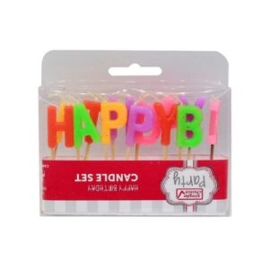 Happy Birthday Candle Colourful Set