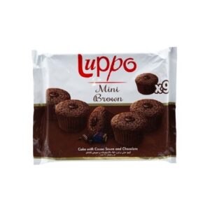 Luppo Mini Brownie 9Pk Cake With Cocoa Sauce 162G