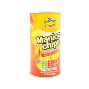 Mr. Pop Manioc Chips Salt&Chilli Tube 50G
