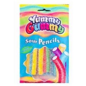 Yummy Gummy Sour Pencils 80G