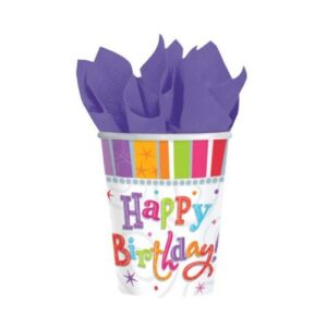 Radiant Birthday Paper Cups