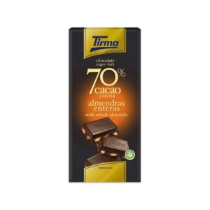 Tirma Dark Chocolate 70% Cocoa W Almonds 125G