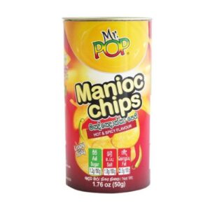Mr. Pop Manioc Chips Hot & Spicy Tube 50G