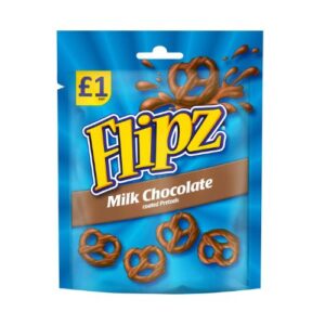 Flipz Milk Chocolate Coated Pretzels 80G
