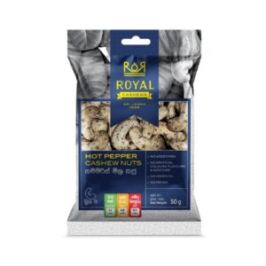 Royal Hot Pepper Cashew Nuts 50G