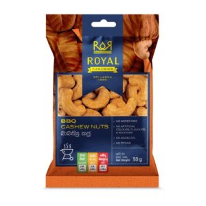 Royal Bbq Cashew Nuts 50G
