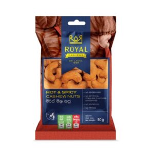 Royal Hot & Spicy Cashew Nuts 50G
