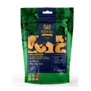 Royal Roasted Cashews With Tangy Curry Leaves 100G