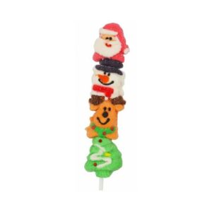 Christmas Mallow Skewers Strawberry Flvour Mashmallow Lollipop 45G