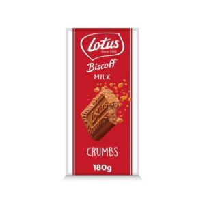 Lotus Biscoff Milk Chocolate With Biscoff Crumbs 180G