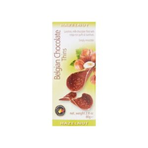 Belgian Chocolate Thins Hazelnut 80G