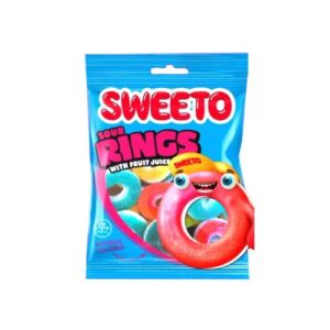 Sweeto Sour Rings With Fruit Juice 80G