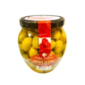 Olea Terra Green Olives Stiffed W Red Peppers 570G
