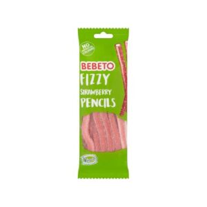 Bebeto Fizzy Strawberry Pencils Vegan 160G