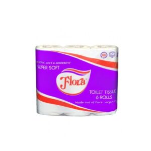 Flora Toilet Tissue 6 Rolls 310 Sheets