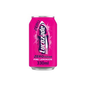 Lucozade Zero Sugar Pink Lemonade 330Ml