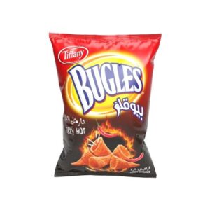 Tiffany Bugles Firey Hot Corn Snacks 75G