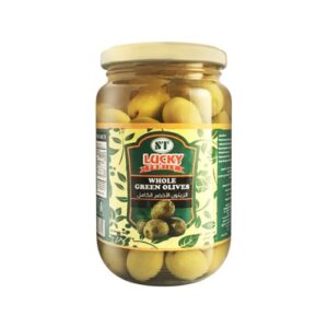 St Lucky Family Sliced Green Olives 335G