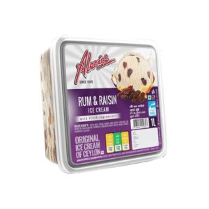 Alerics Rum & Raisins Ice Cream 1L
