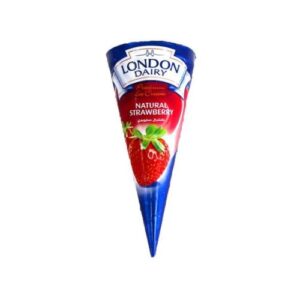 London Diary Strawberry Cream Cone Ice Cream