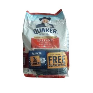 Quaker Instant Oatmeal 1.2Kg Pouch+Quaker Bag